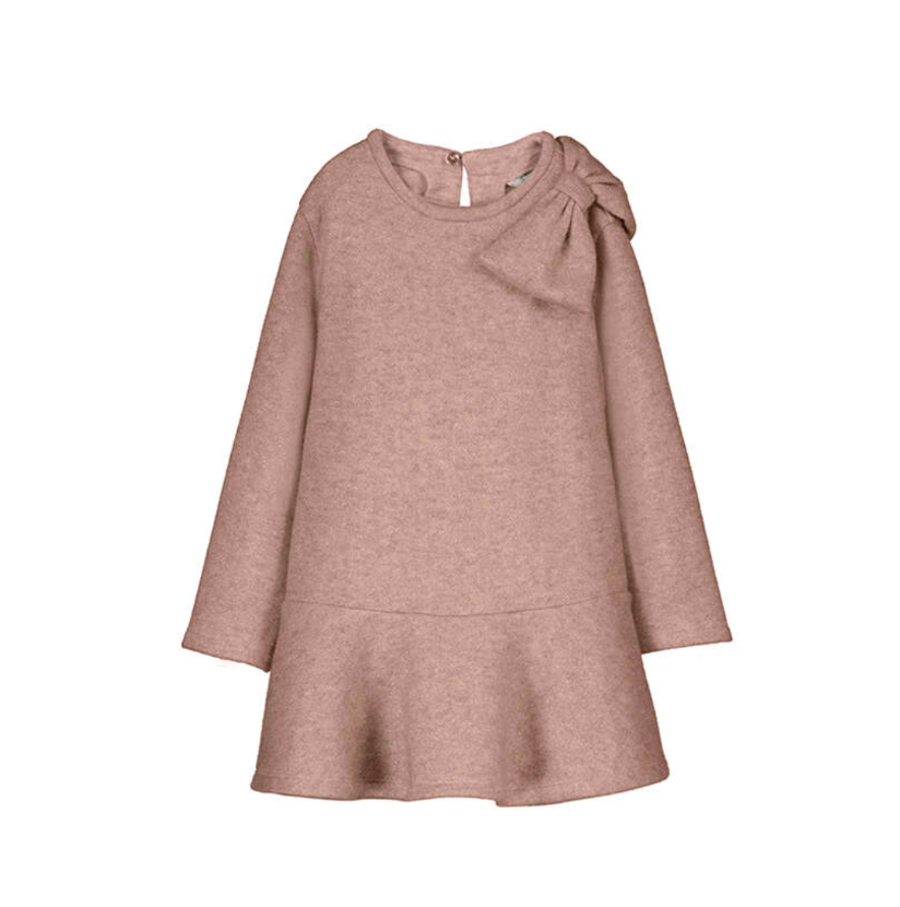 PREORDER AW25 Mayoral Pink Long Sleeve Bow Dress