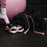 AW25 Bonini RUN Black Pink & White Sport Trainers