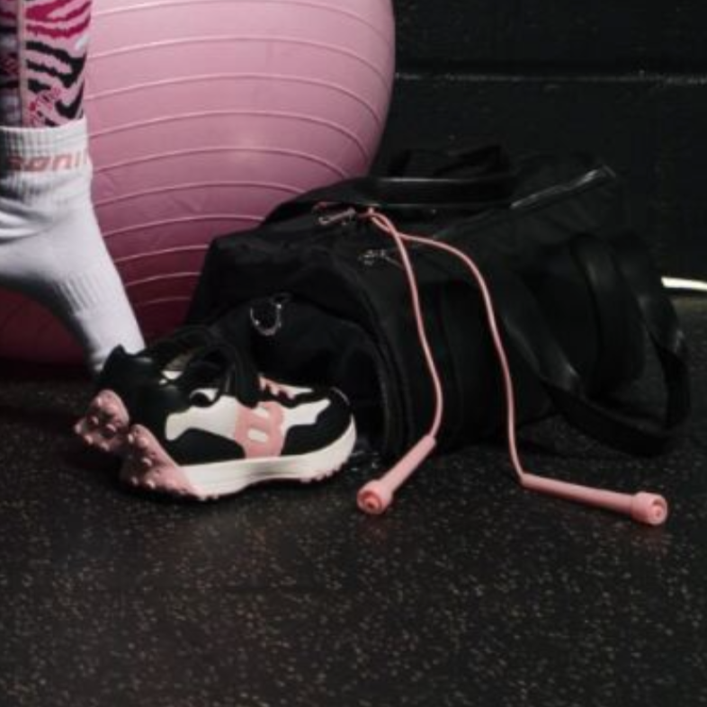 AW25 Bonini RUN Black Pink & White Sport Trainers