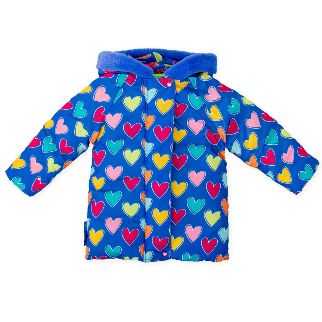 PREORDER AW25 Agatha Ruiz De La Prada Baby Blue Multi Hearts Coat