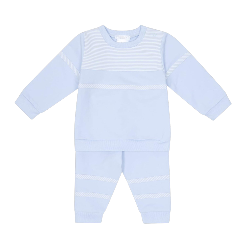 AW25 Deolinda Blue & White Striped Panel Tracksuit