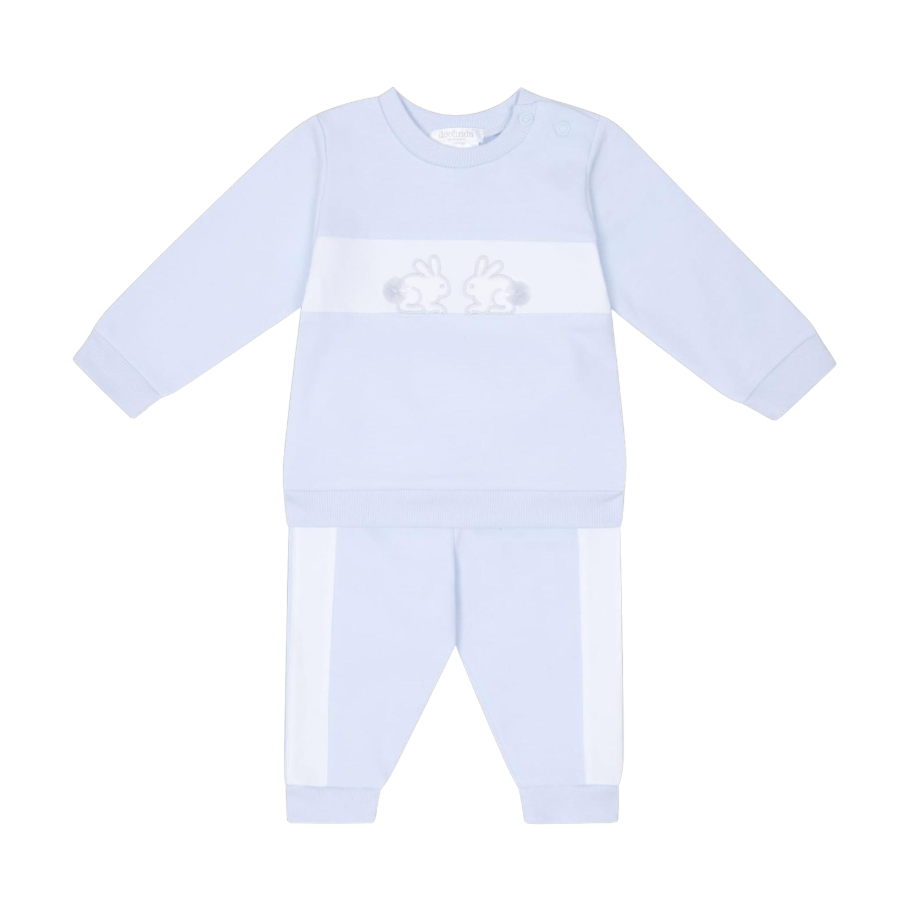 AW25 Deolinda Blue & White Bunnies Panel Tracksuit