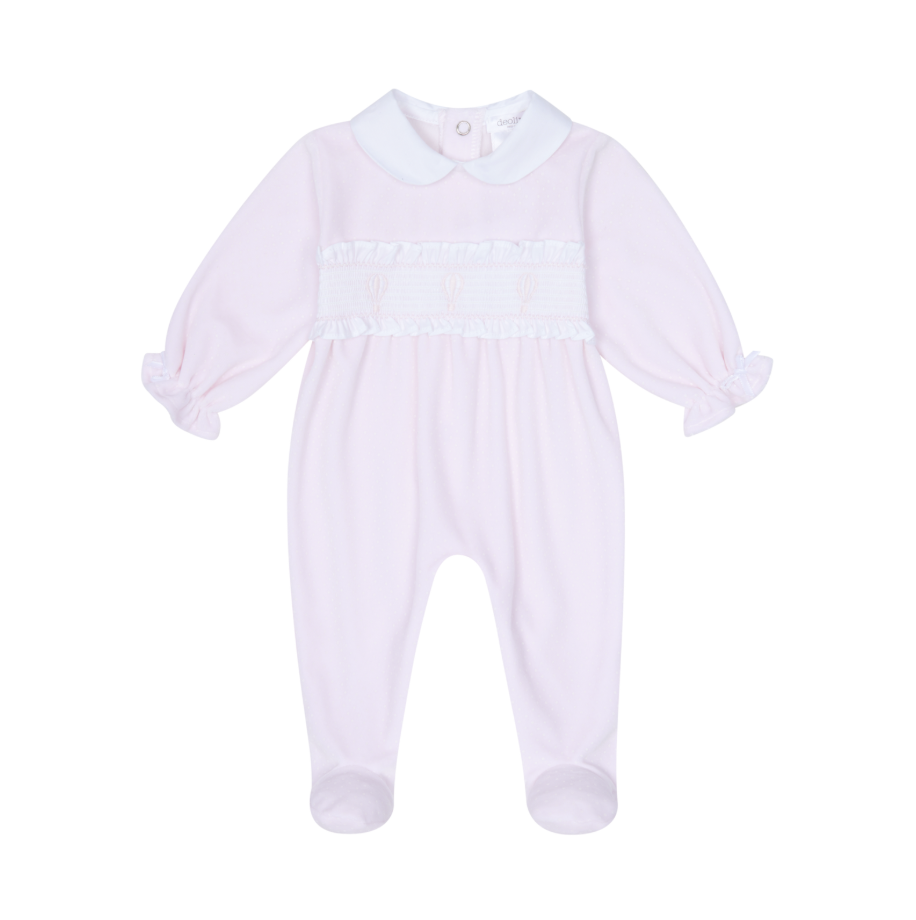 AW25 Deolinda Pink & White Hot Air Balloons Babygrow