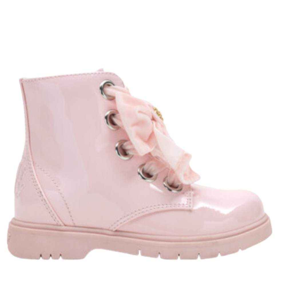 AW25 Lelli Kelly FIOR DI FIOCCO Pink Patent Bow Boots