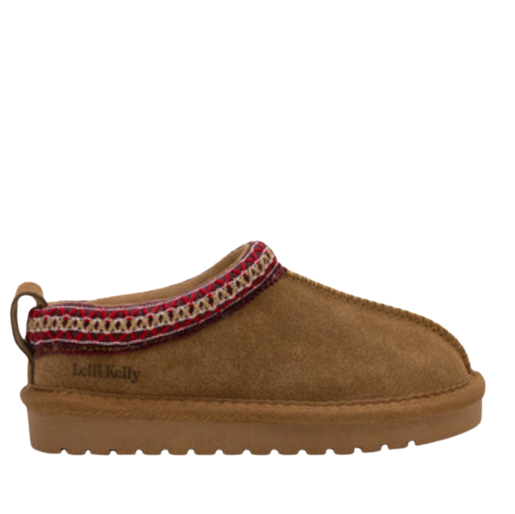 AW25 Lelli Kelly LIDIA Brown Suede Slippers