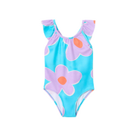 SS26 Mayoral Purple & Blue Floral Swimsuit