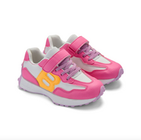 SS26 Bonini RUN Pink Multicoloured Logo Trainers