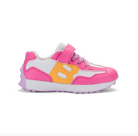 SS26 Bonini RUN Pink Multicoloured Logo Trainers