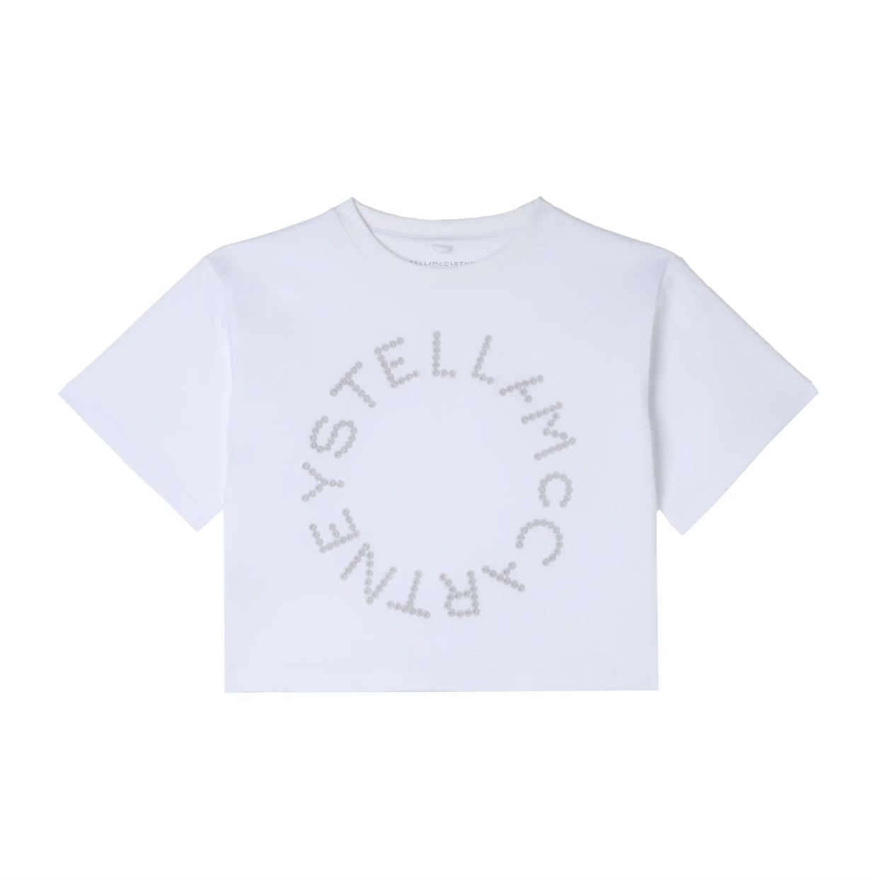 SS26 Stella McCartney White Big Circle Logo T-Shirt