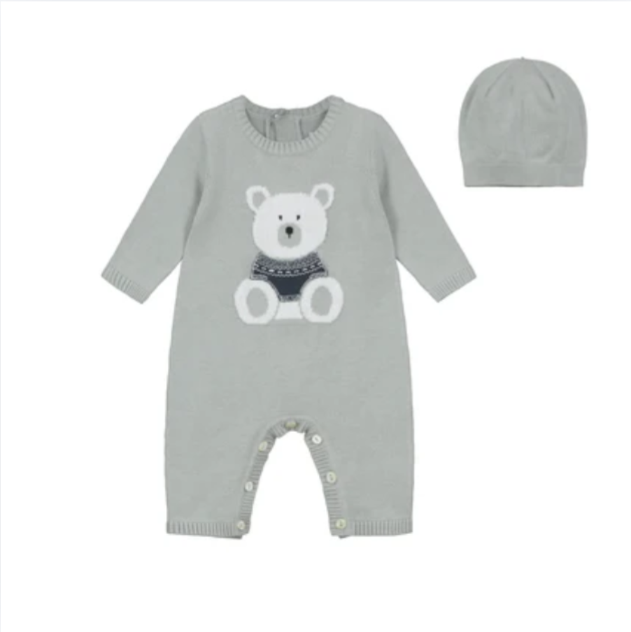 Emile Et Rose Boys EASTON Grey All In One With Hat