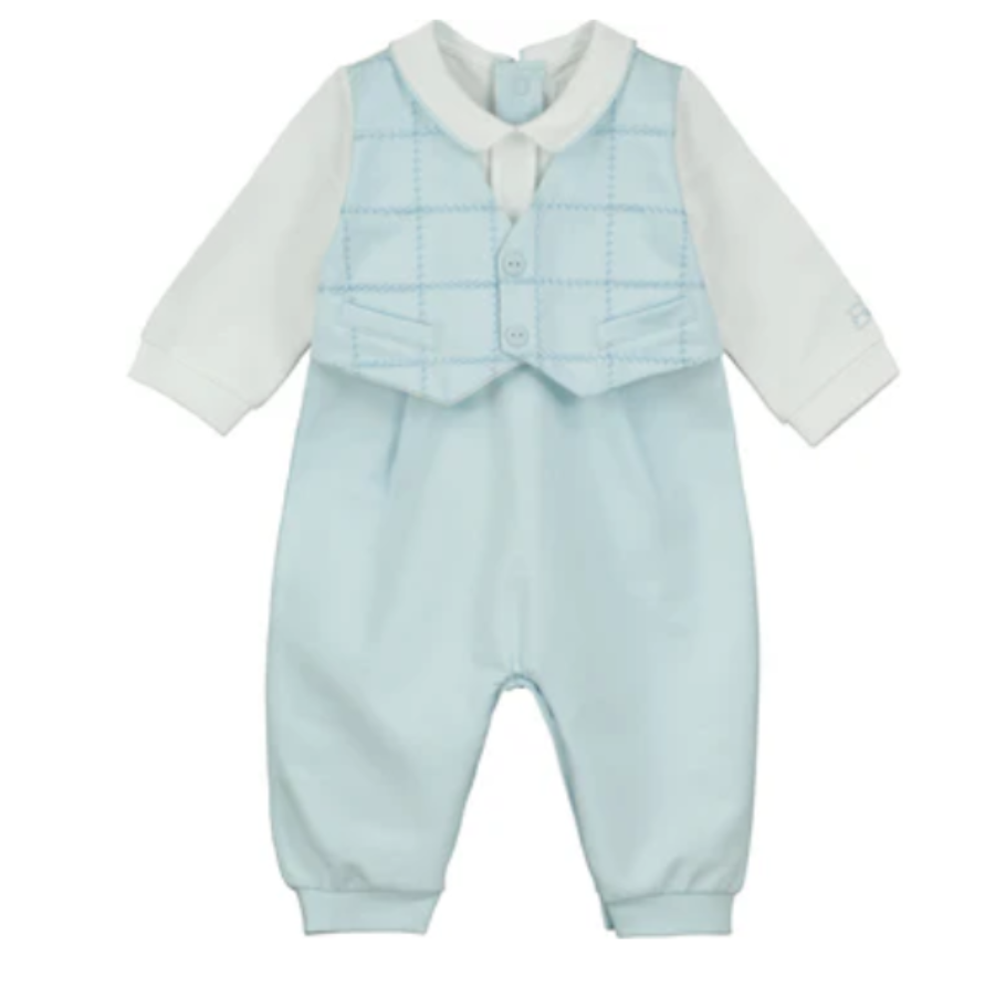 Emile Et Rose Boys ELTON Blue Babygrow