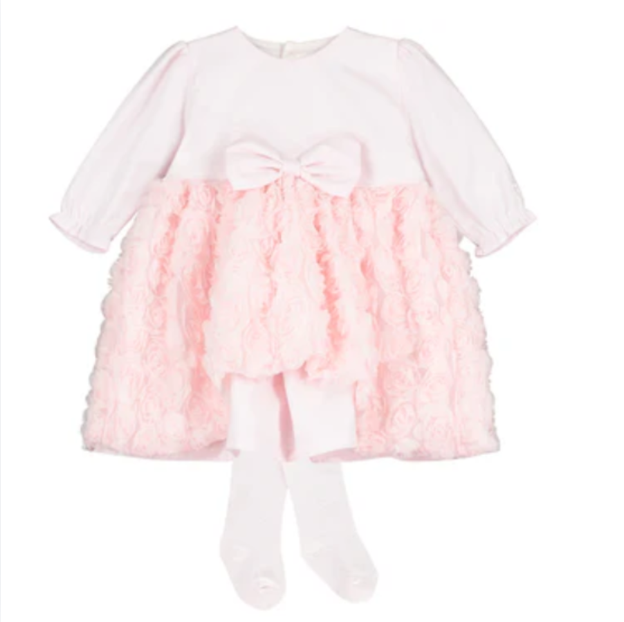 Emile Et Rose Girls COCO Pink Dress With Tights