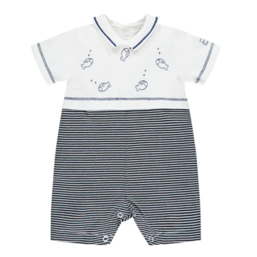 Emile Et Rose Boys DUKE Navy Romper