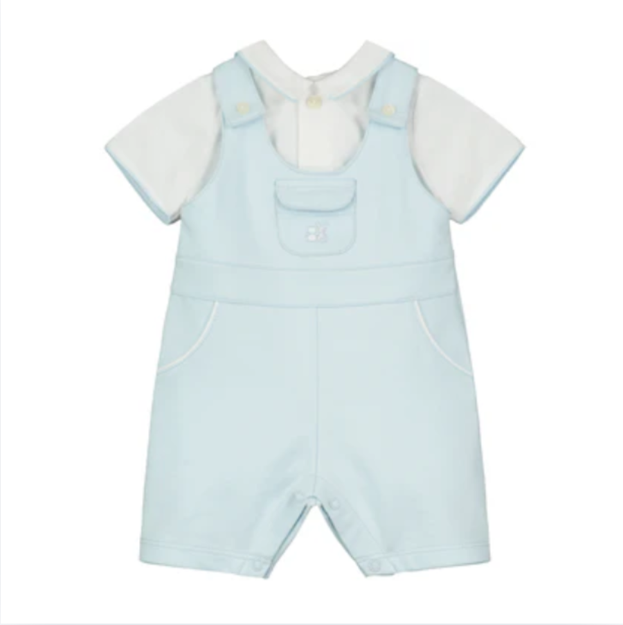 Emile Et Rose Boys FABIO Blue Romper