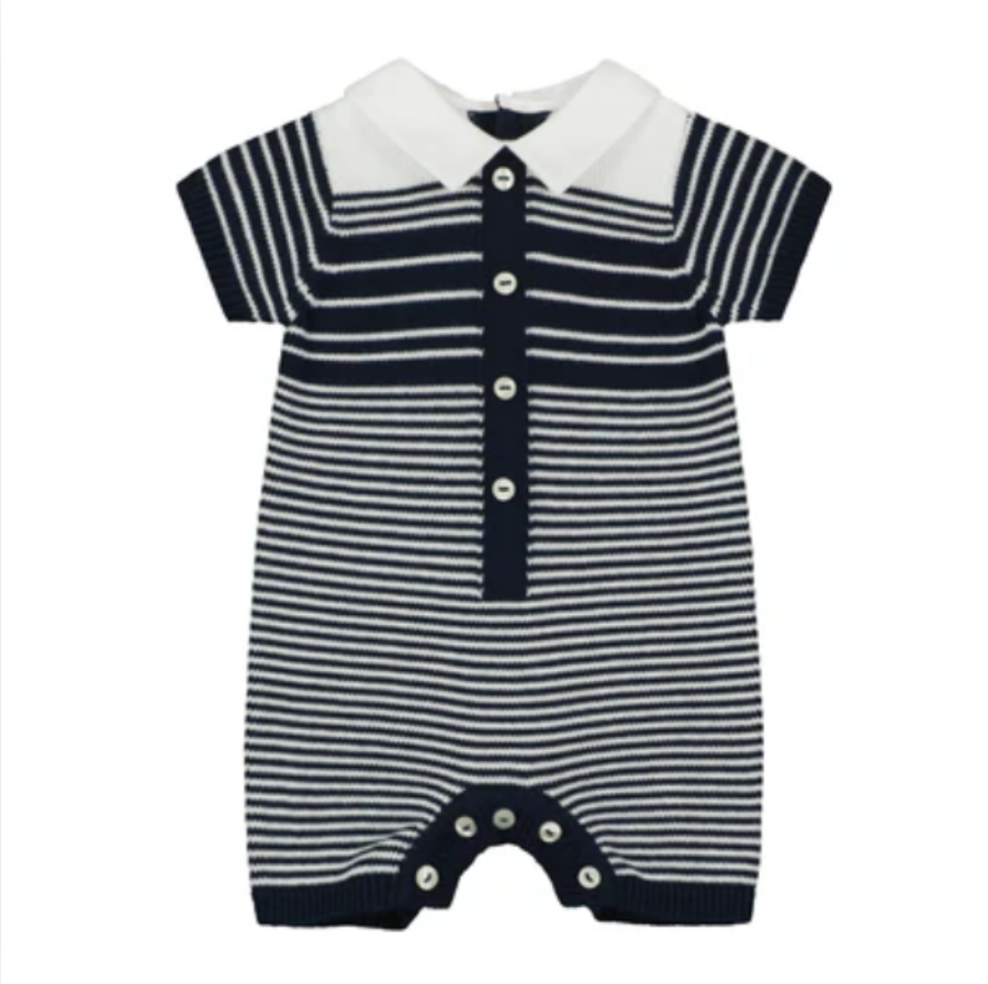 Emile Et Rose Boys FABIAN Navy Romper
