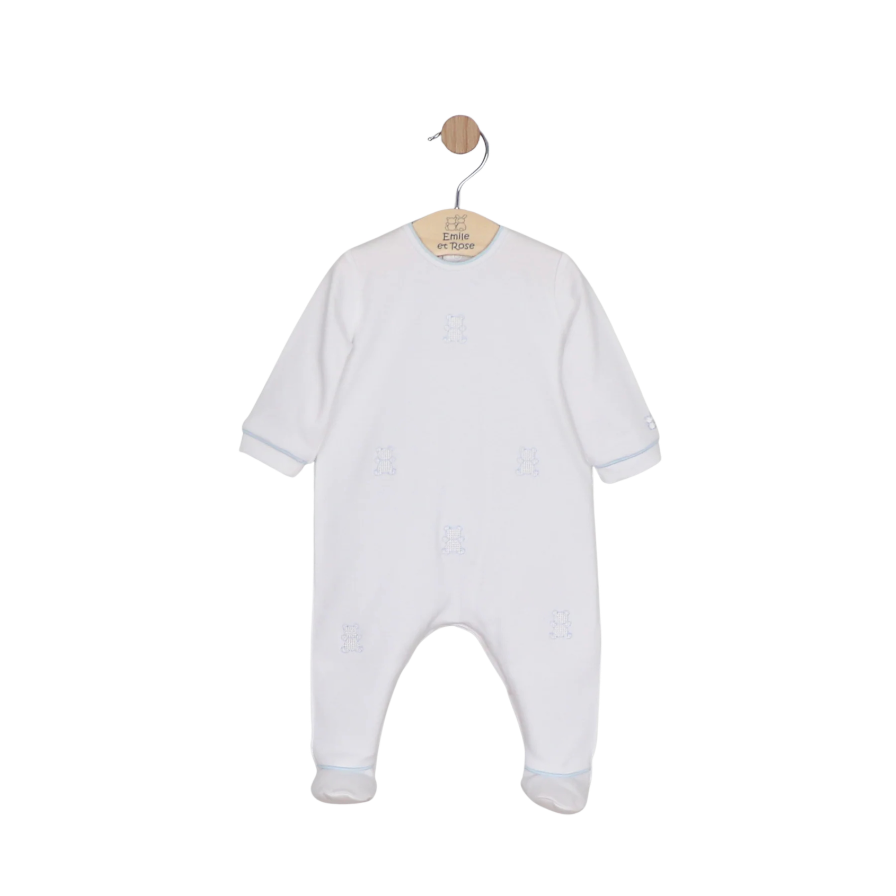 Emile Et Rose Boys MURRAY White Babygrow