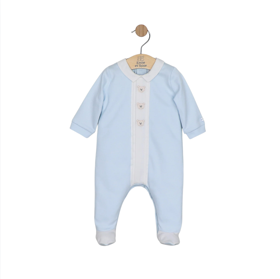 Emile Et Rose Boys MILES Blue Babygrow