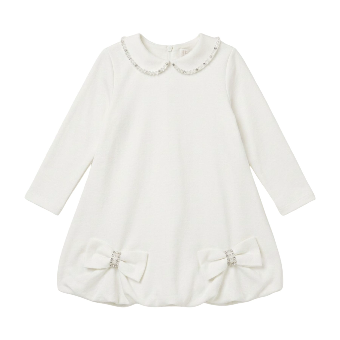 Bimbalo Girls Ivory Puffball Dress
