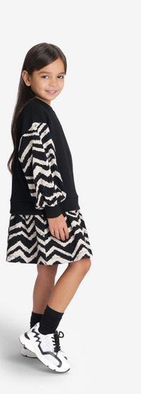 Missoni Girls Black Chevron Dress