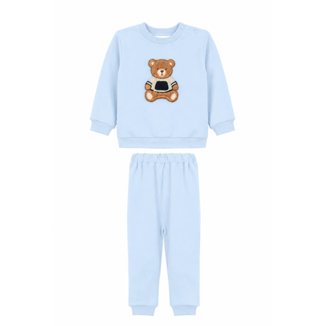 Patachou Boys Blue Teddy Bear Tracksuit