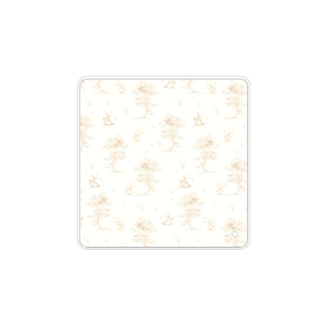 Patachou Unisex Beige Velour Bear Printed Blanket
