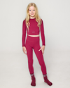 AW25 Ansandro Cherry Red Long Sleeve Leggings Set