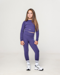 AW25 Ansandro Shadow Violet Long Sleeve Leggings Set
