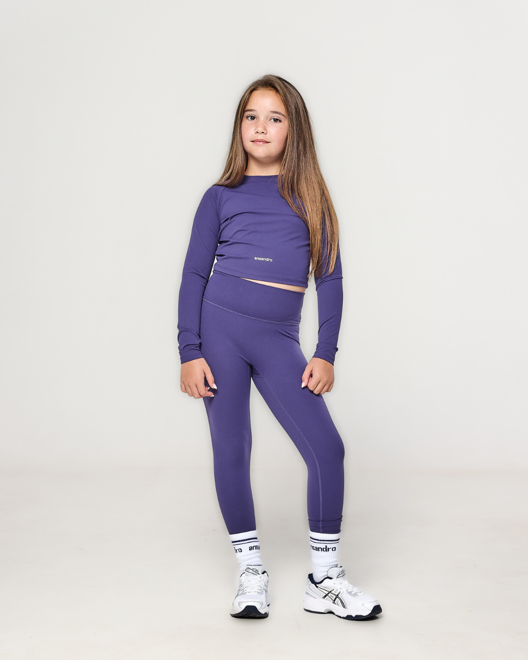 AW25 Ansandro Shadow Violet Long Sleeve Leggings Set