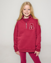 AW25 Ansandro Cherry Red Funnel Neck Sweatshirt