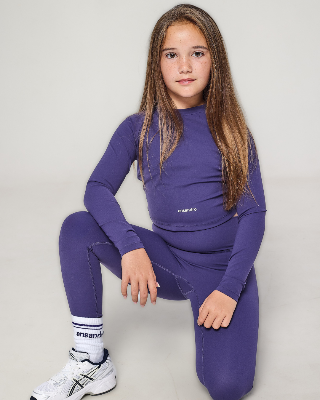 AW25 Ansandro Shadow Violet Long Sleeve Leggings Set