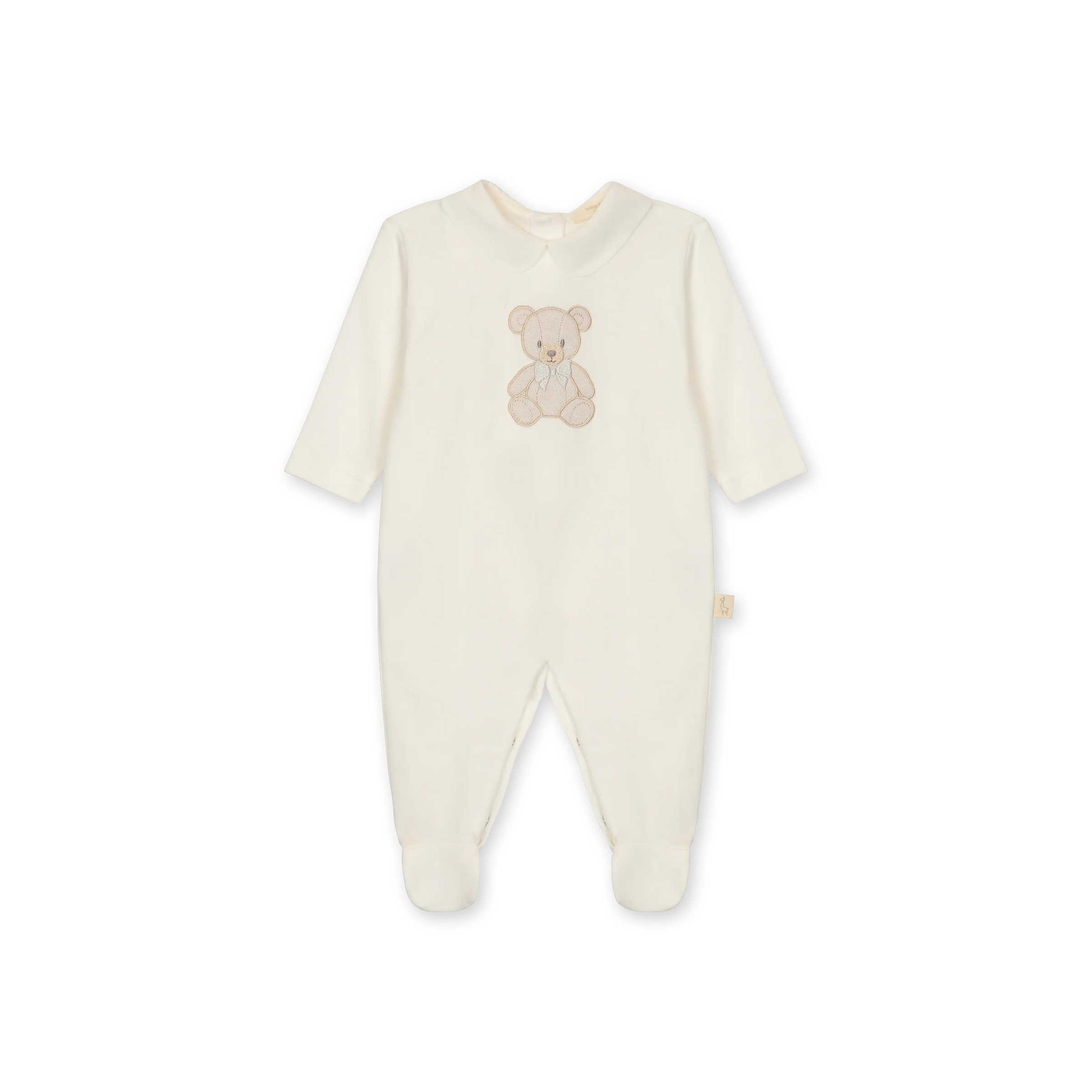 Baby Gi Ivory Cotton Teddy & Me Babygrow
