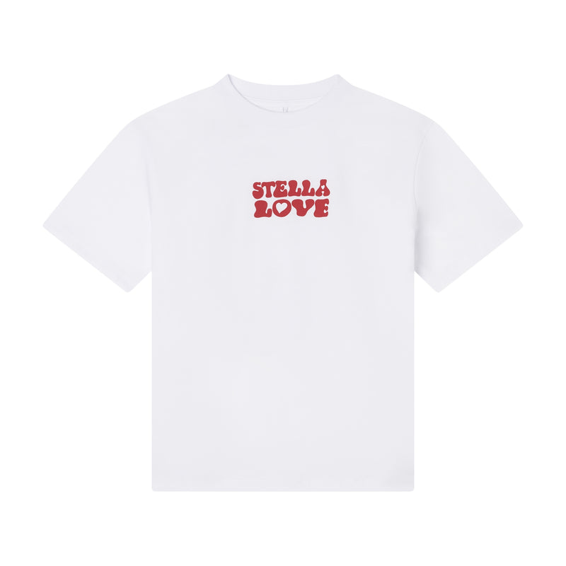 PREORDER AW25 Stella McCartney White Red & Pink 'Stella Love' T-Shirt