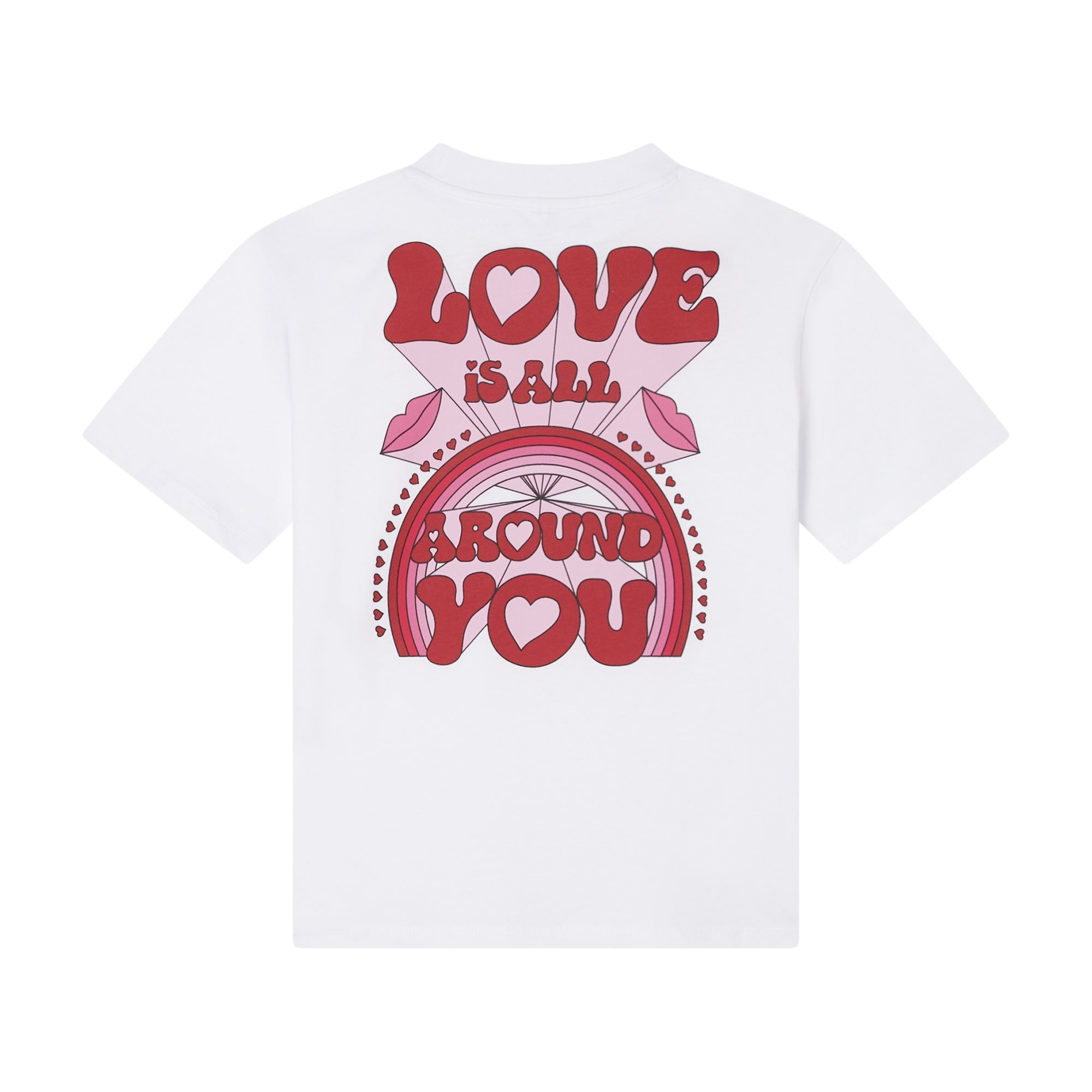 PREORDER AW25 Stella McCartney White Red & Pink 'Stella Love' T-Shirt