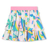 SS24 Billieblush White Multicoloured Clouds & Rainbows Skirt Set