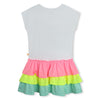 Billieblush White & Multicoloured 'Love Laugh Repeat' Dress