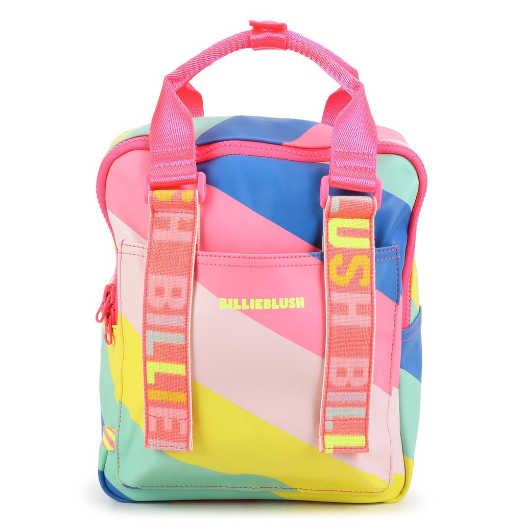 SS24 Billieblush Pink Multicoloured Logo Backpack