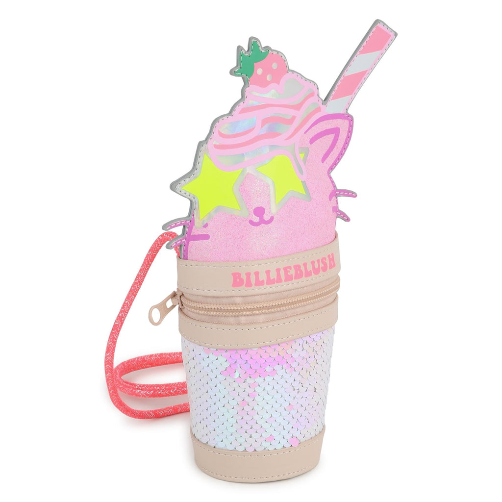 SS24 Billieblush Pink Multicoloured Animal Milkshake Sequin Handle Bag