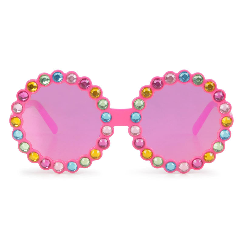 SS24 Billieblush Pink Multicoloured Bead Circle Sunglasses