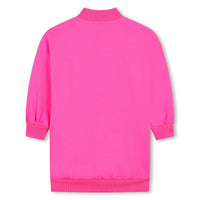Billieblush Pink Multicoloured 'You Look Fab' Quarter Zip Dress
