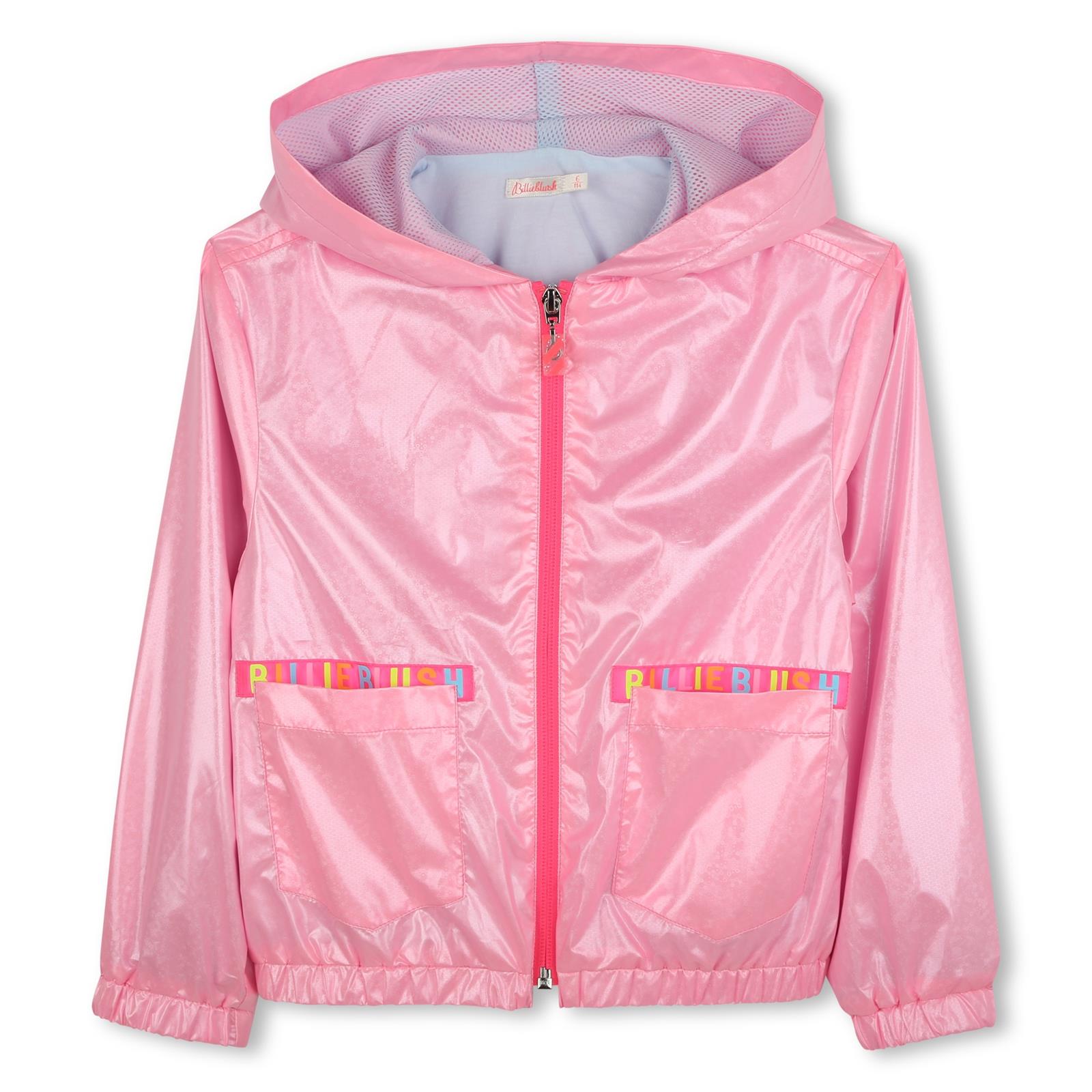 SS25 Billieblush Pink Logo Hooded Windbreaker Jacket – Theodore