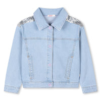 SS25 Billieblush Multicoloured Three Piece Sequin Denim Shorts Set