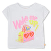 SS25 Billieblush Pink Yellow & White 'Wake Me Up!' Hearts Logo Leggings Set