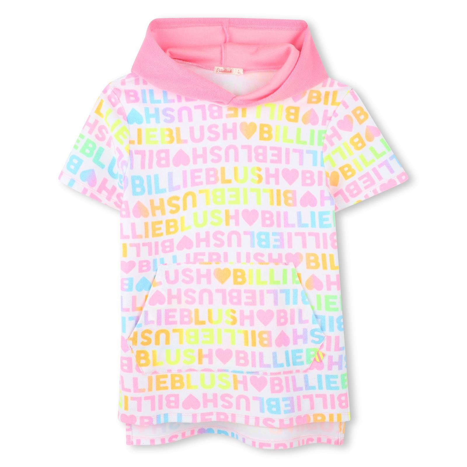 SS25 Billieblush Multicoloured Logo Terry Towelling Hooded Dress