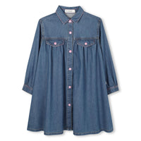 AW25 Billieblush Blue Denim 'Power' Fringe Dress