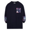 AW25 Billieblush Navy Blue Sequin Pocket Dress
