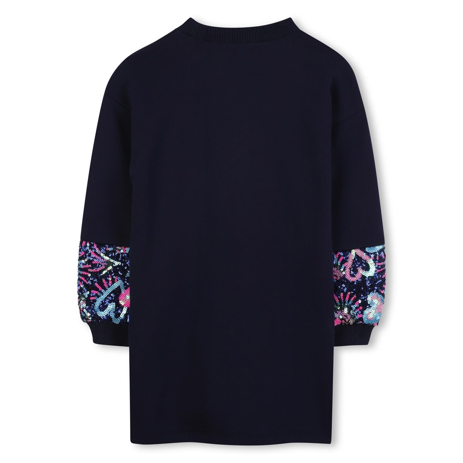 AW25 Billieblush Navy Blue Sequin Pocket Dress
