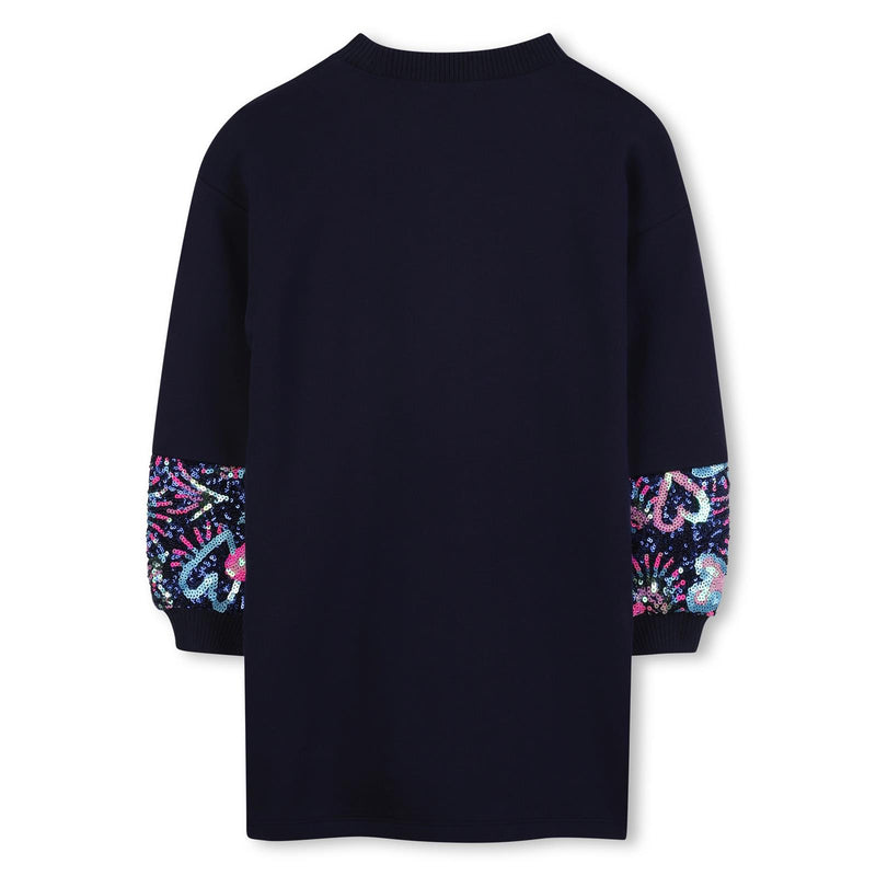 AW25 Billieblush Navy Blue Sequin Pocket Dress