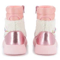 PREORDER AW25 Billieblush Pink & White Logo Boots