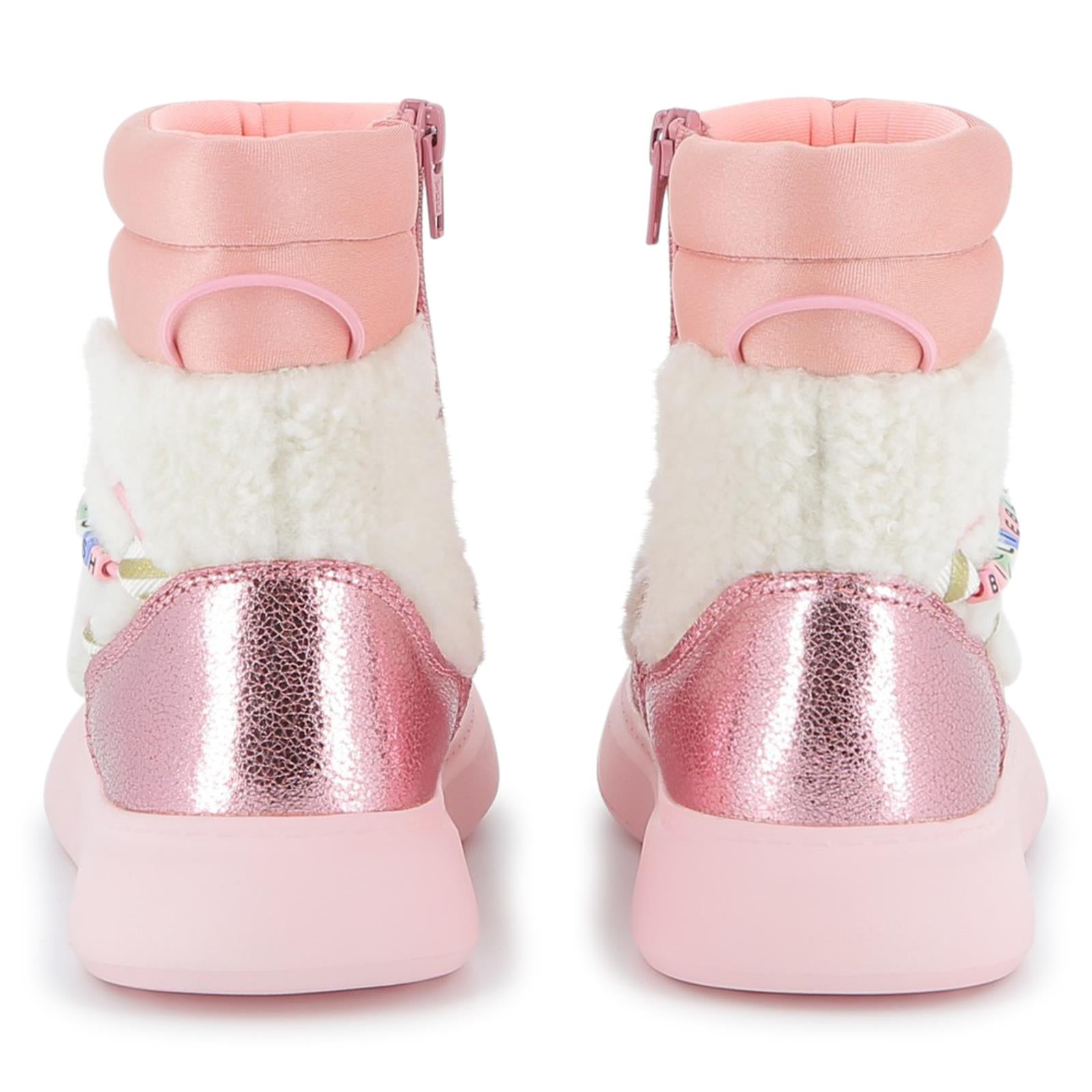 PREORDER AW25 Billieblush Pink & White Logo Boots