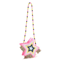 PREORDER AW25 Billieblush Multicoloured Star Fringe Bead Bag